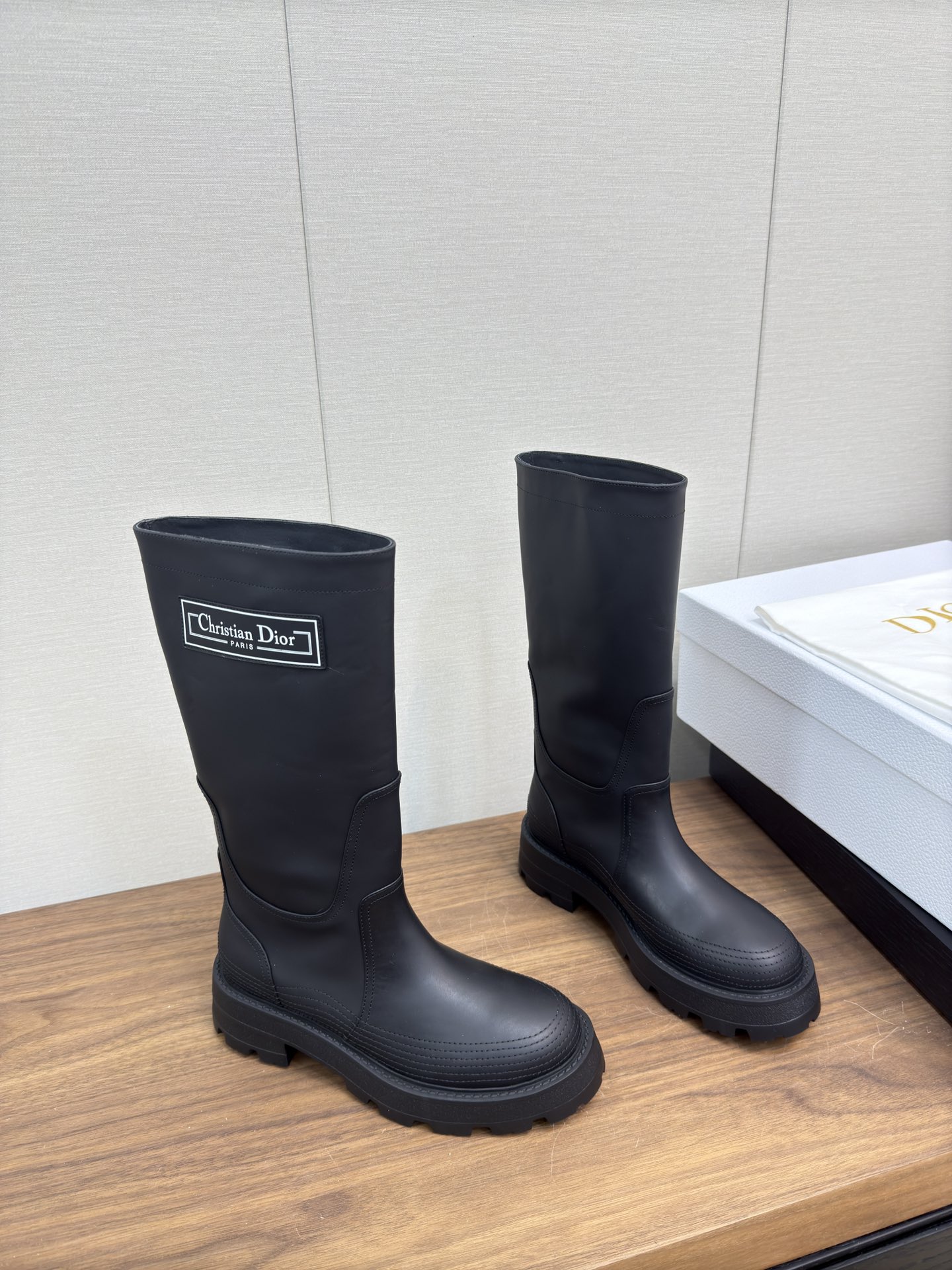Dior Leather Rider Boots
