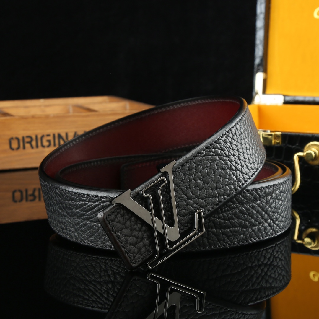 LV Leather Luxury Belt