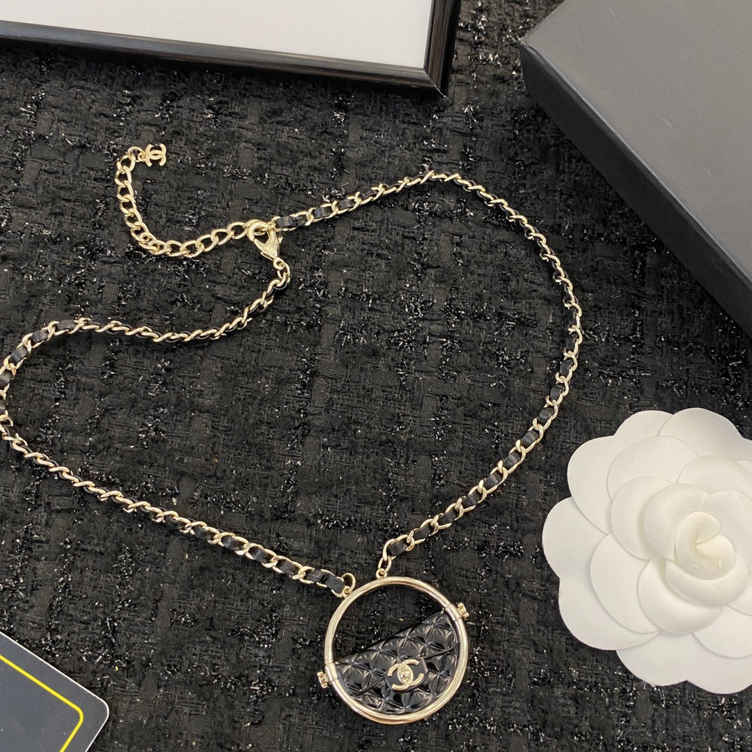 Chanel Circular Pendant Necklace