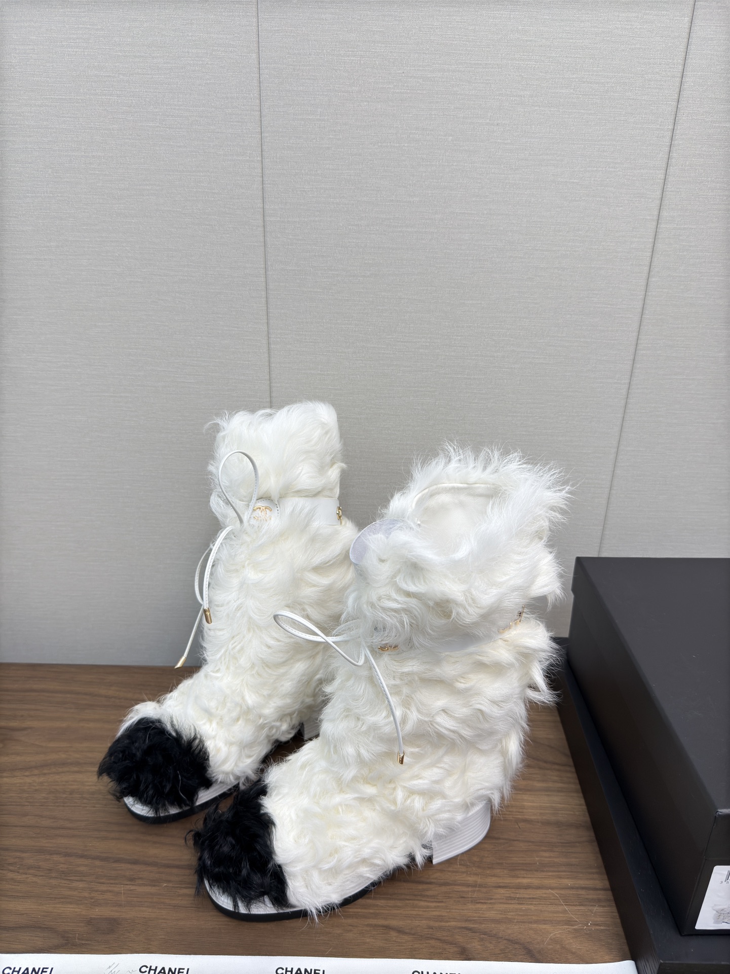 Chanel Furry Boots