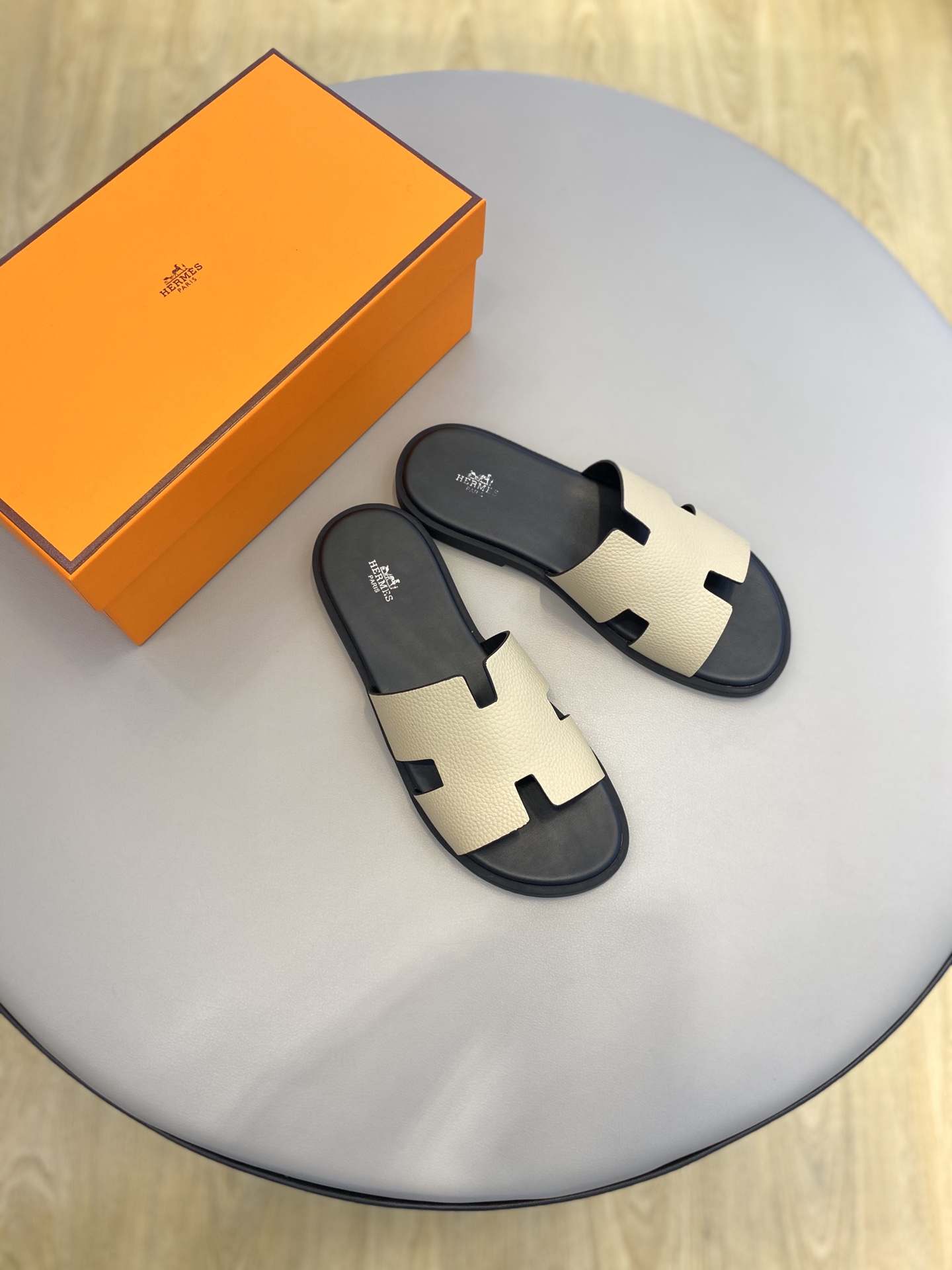 Hermès Classic H Logo Slip-On Sandals