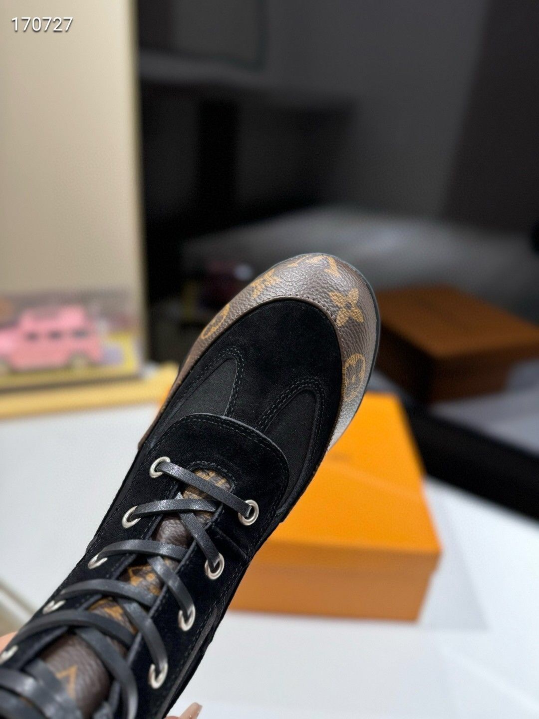 Louis Vuitton Monogram Black Chunky Boots