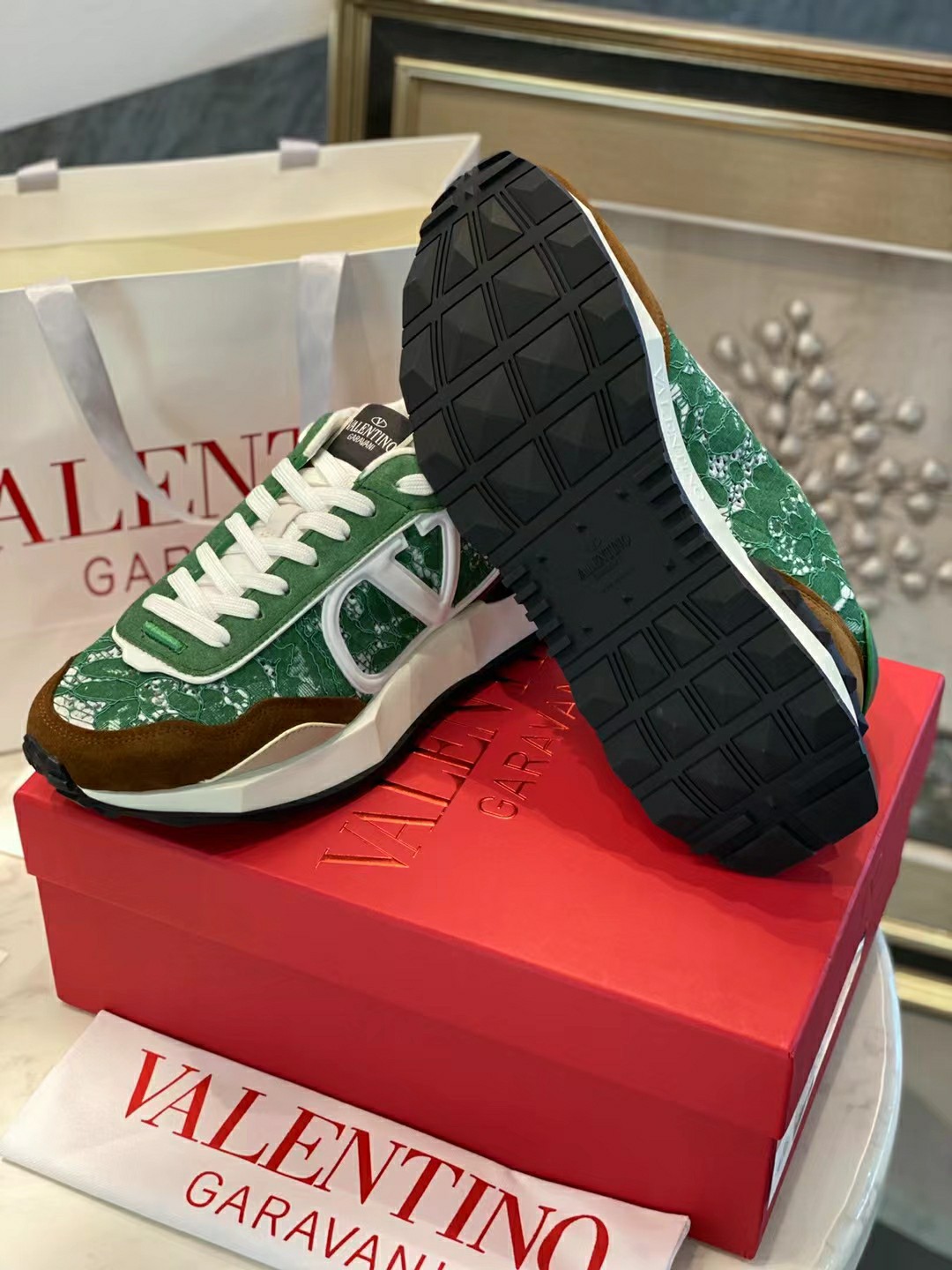 Valentino Classic Leather Sneakers