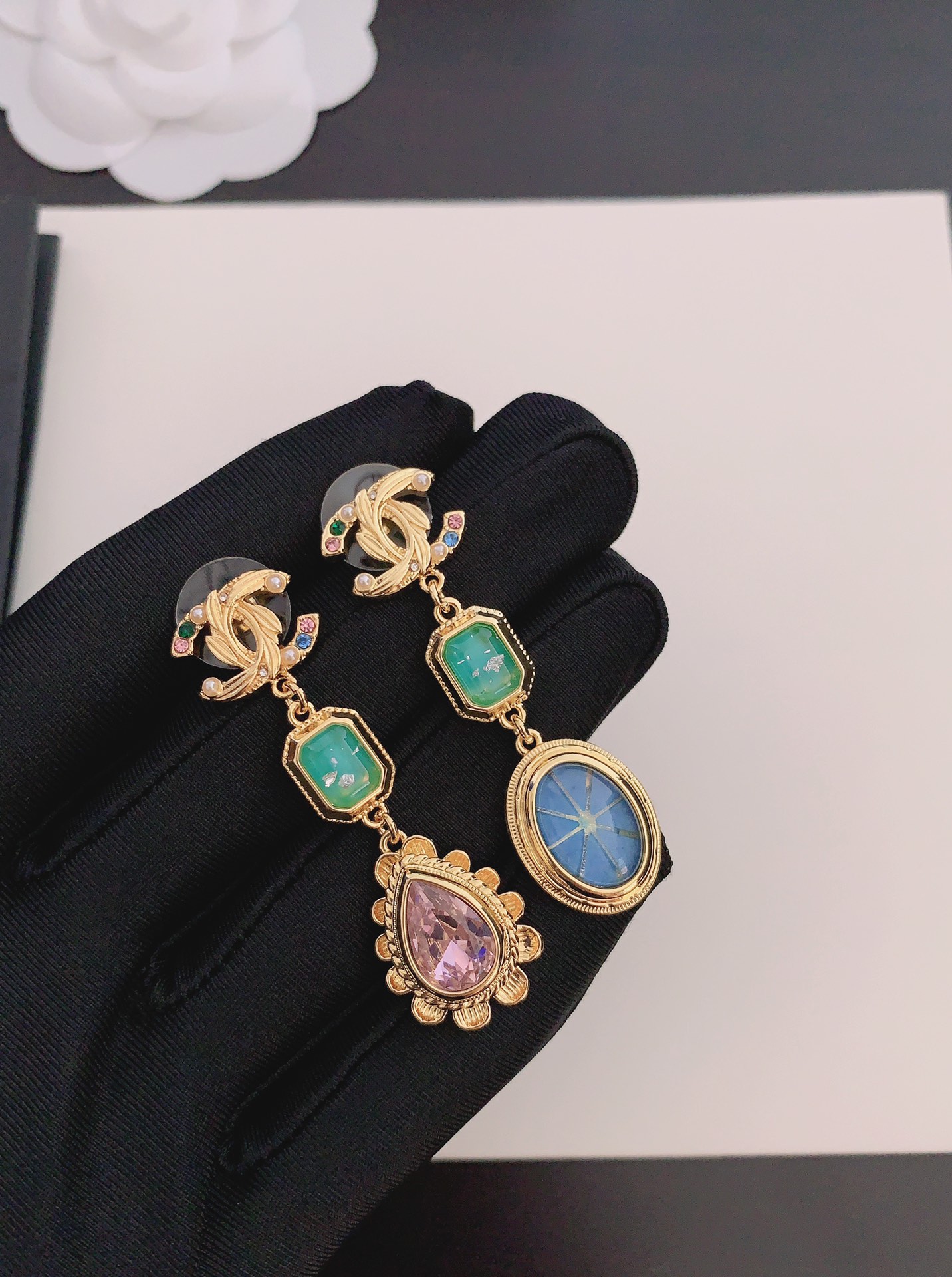 Chanel Metal Earrings