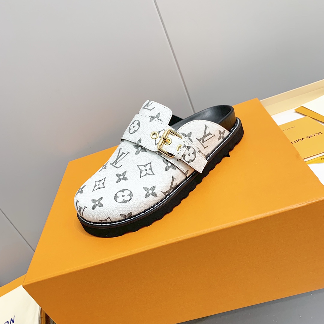 LV Printed Mule Slippers