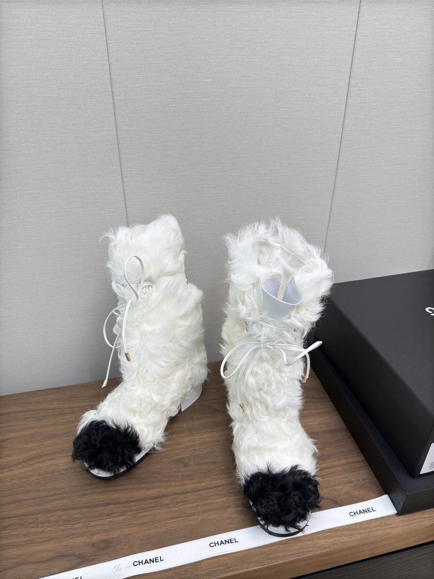 Chanel Furry Boots