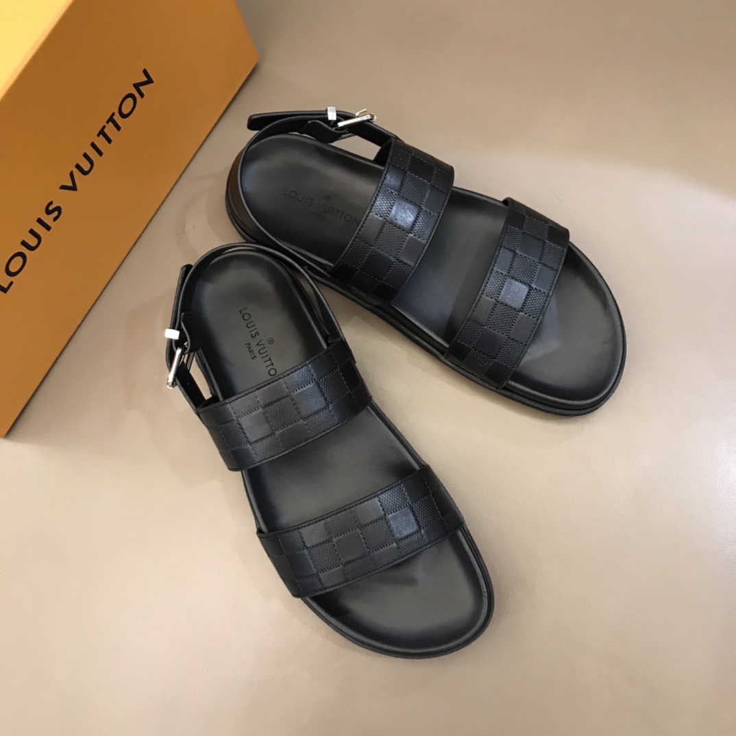 Louis Vuitton Black Sandals