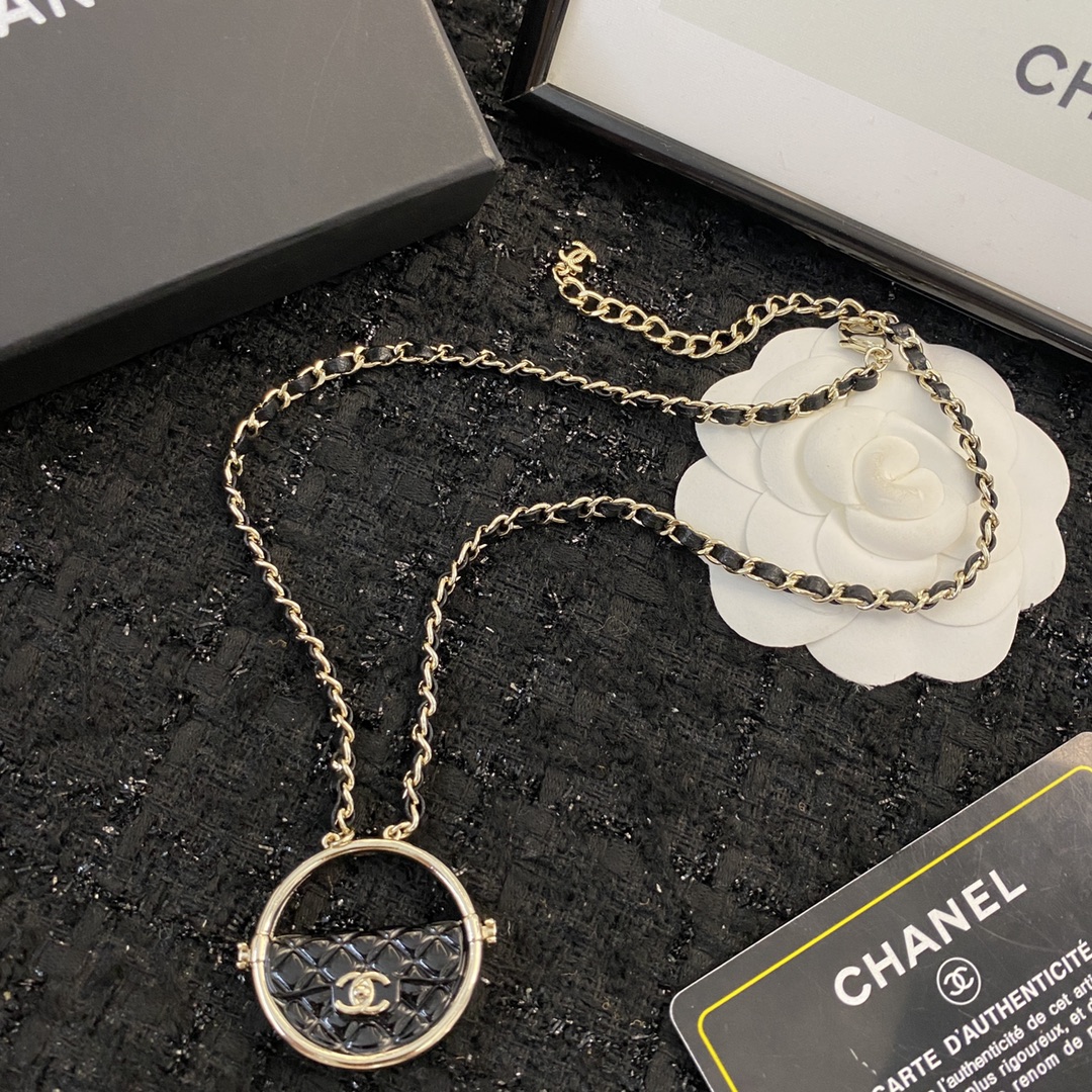 Chanel Circular Pendant Necklace