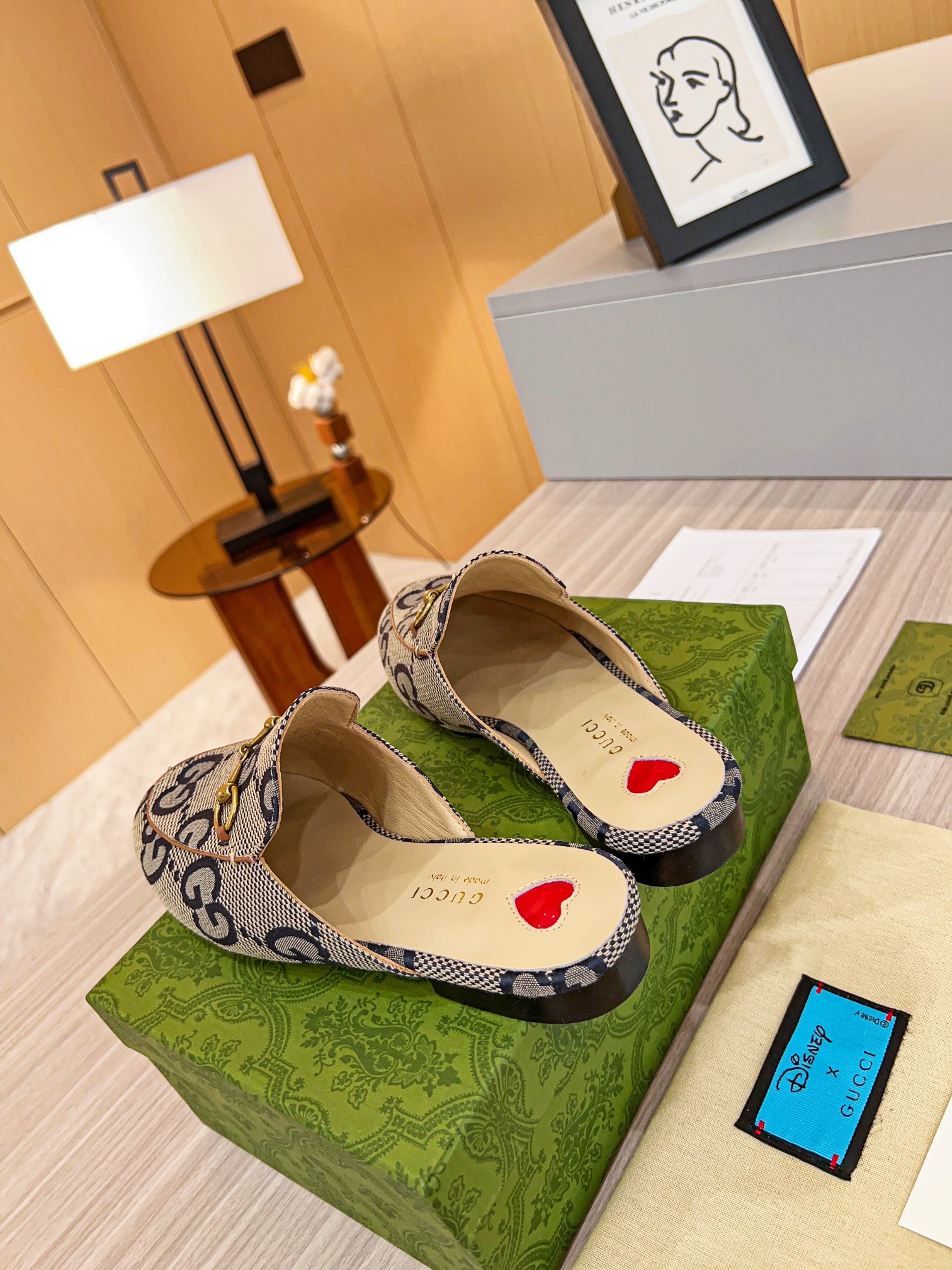 Gucci Classic Printed Mule Shoes