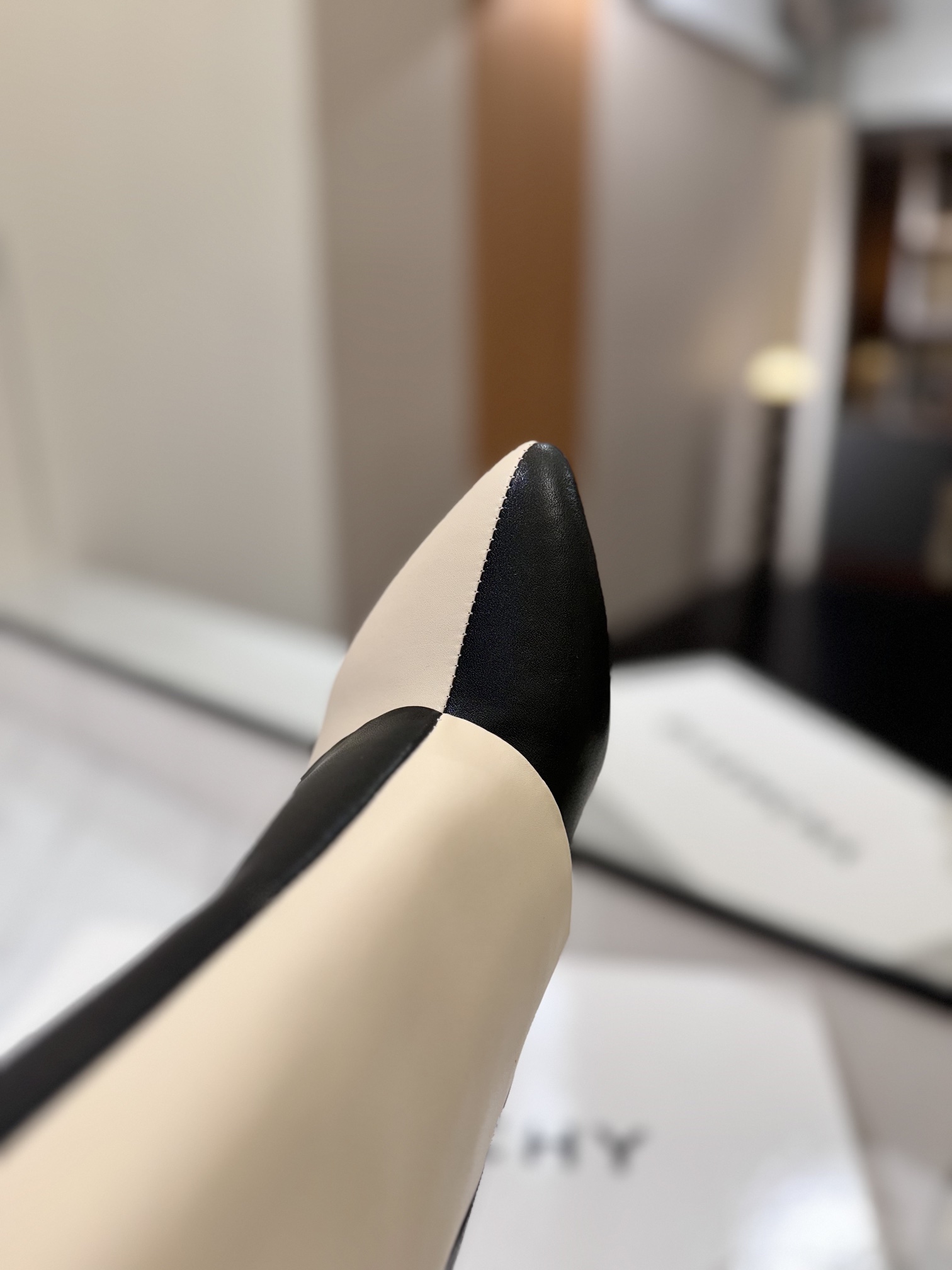 Givenchy Leather Pointed-Toe High-Heeled Long Boots