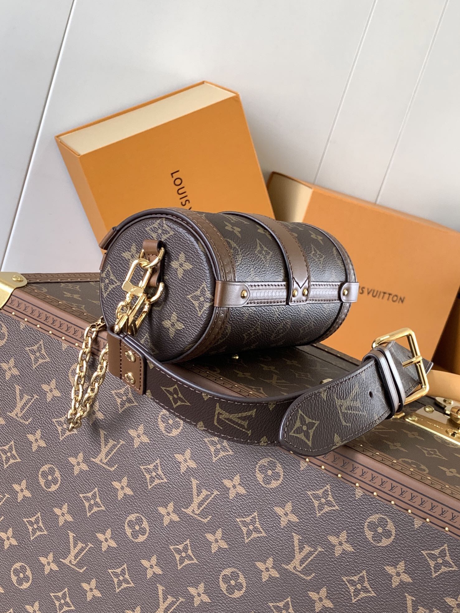 LV Papillon Trunk Handbag