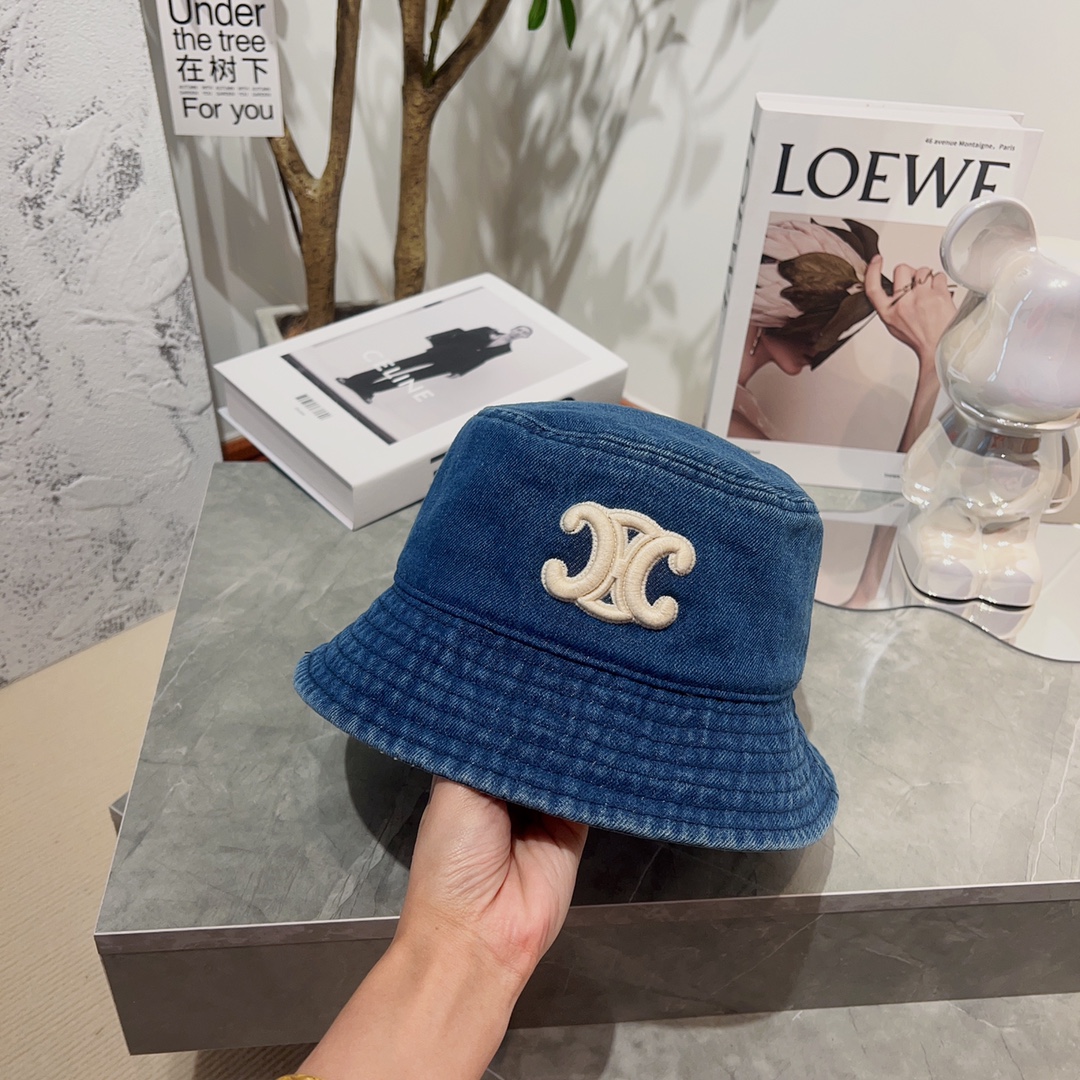 CELINE Denim Fisherman Hat