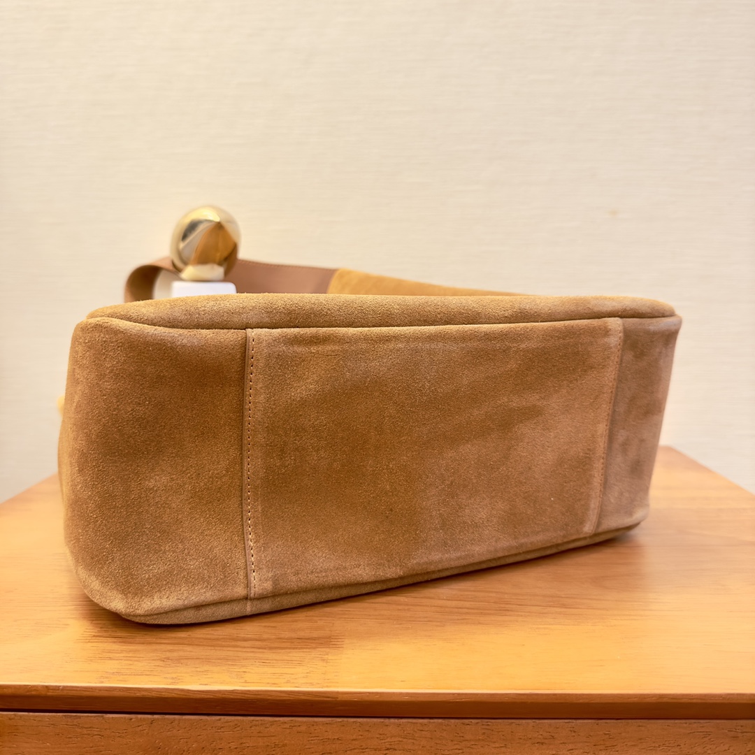 Saint Laurent Large Suede Hobo Underarm Bag