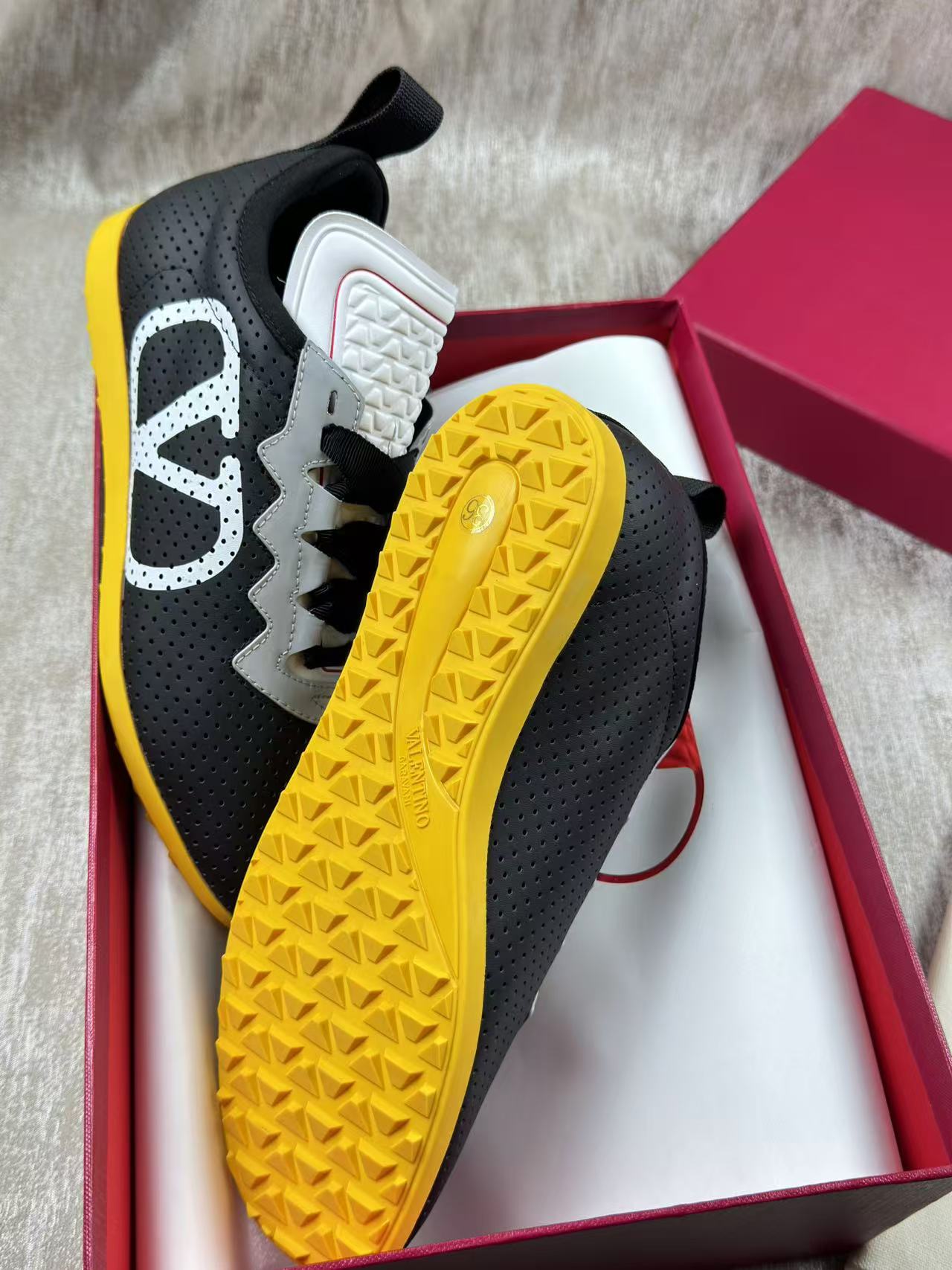 Valentino CHROMATHON Women's Perforated Suede Sneakers