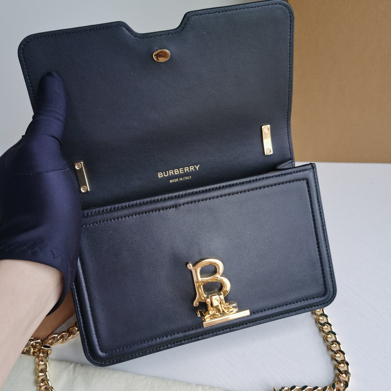 Burberry Leather Chain Bag