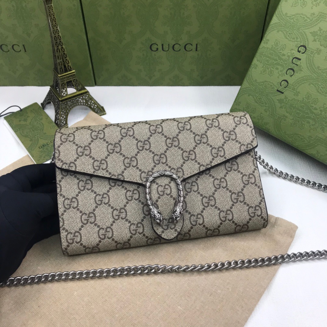 Gucci Vintage Monogram Chain Small Bag