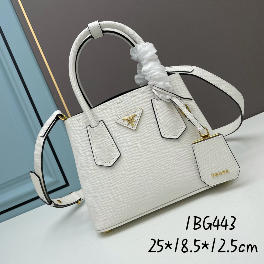Prada Double Leather Handbag