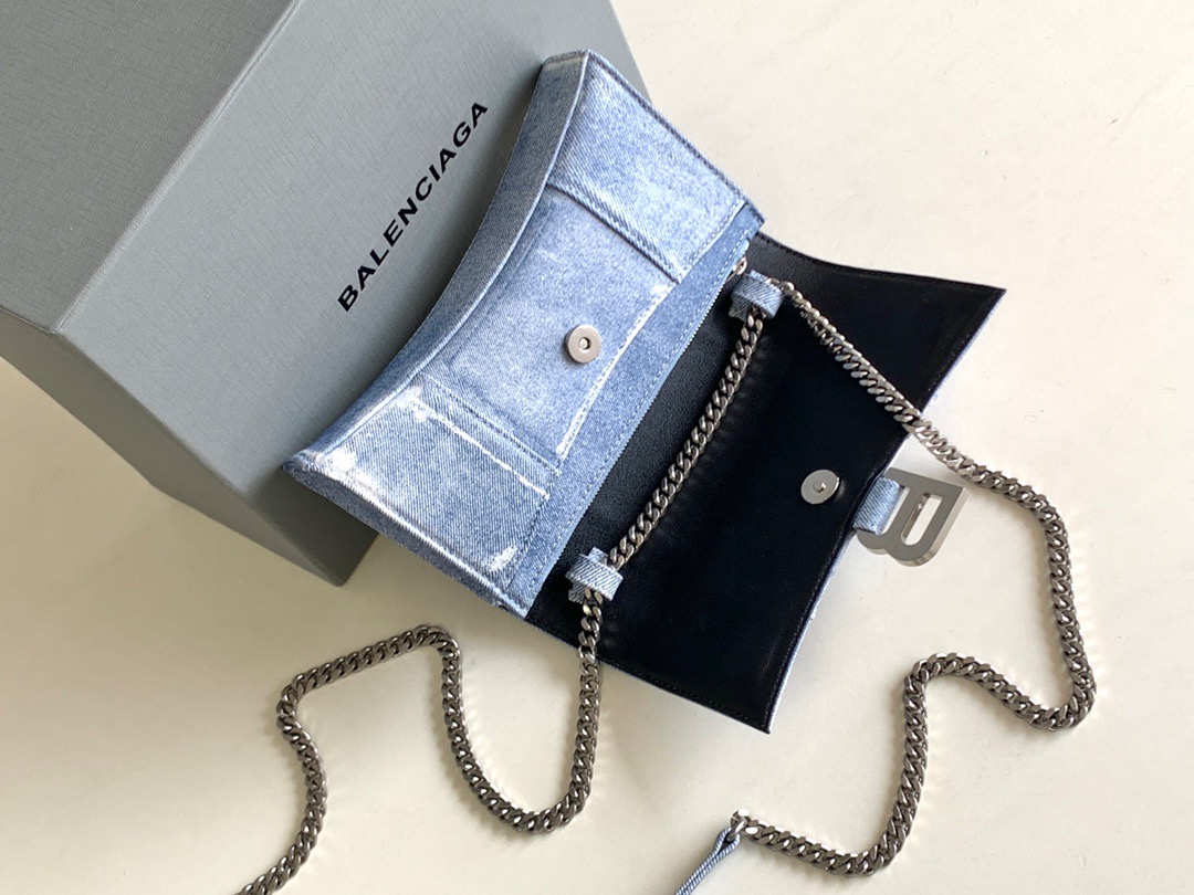 Balenciaga Denim Chain Bag