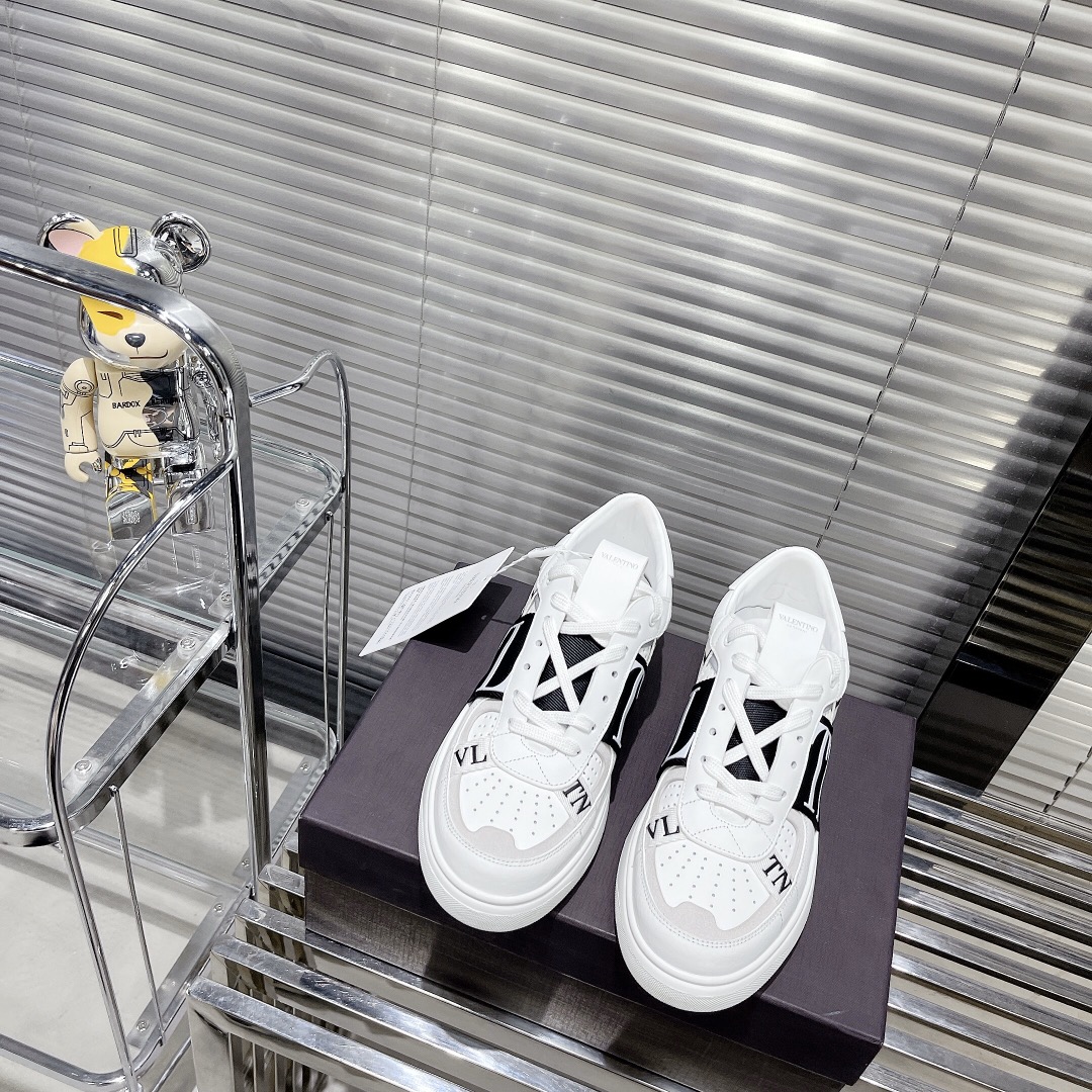 Valentino Women's Laced Calfskin Sneakers