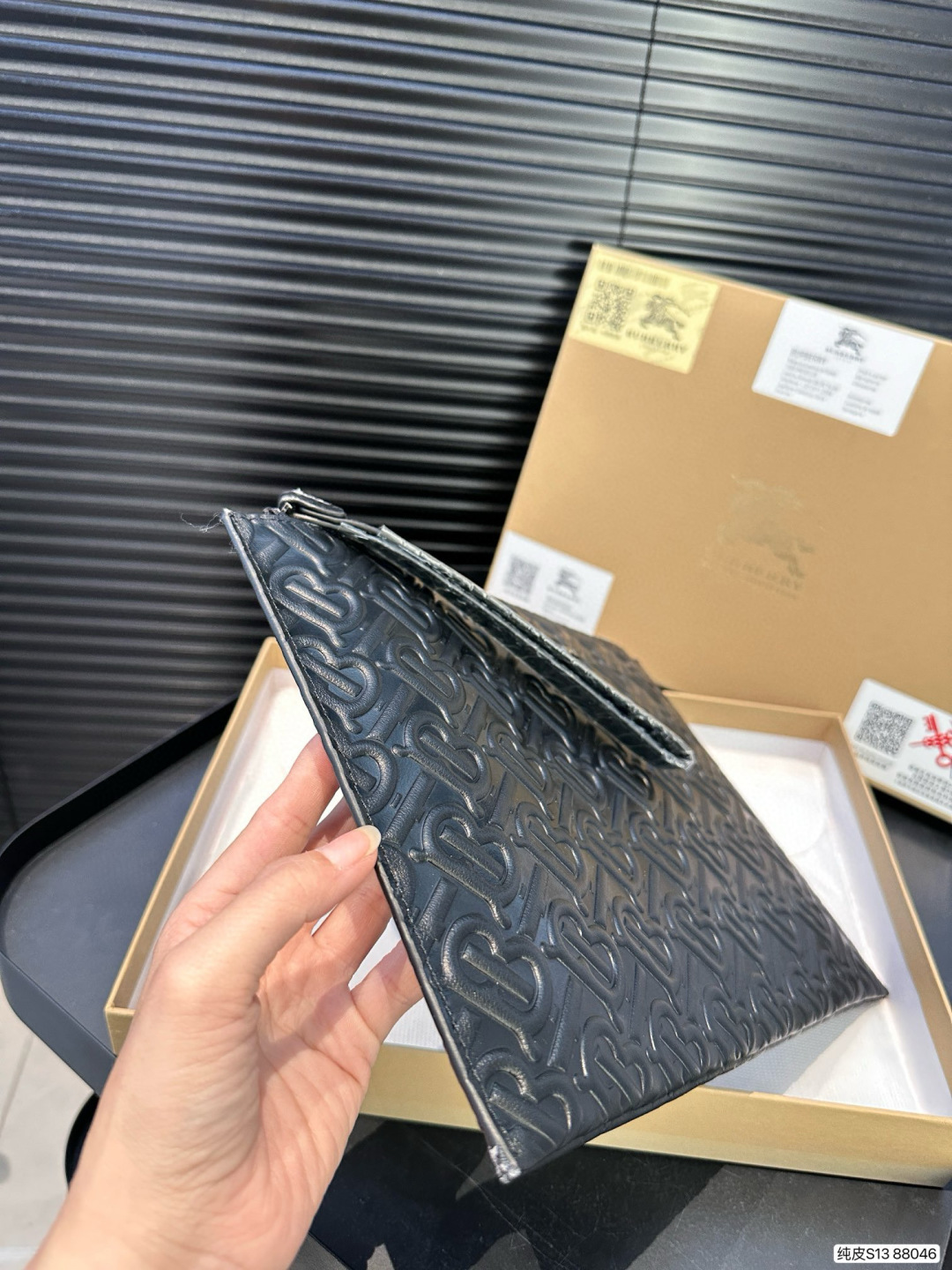 Burberry Leather Clutch Bag