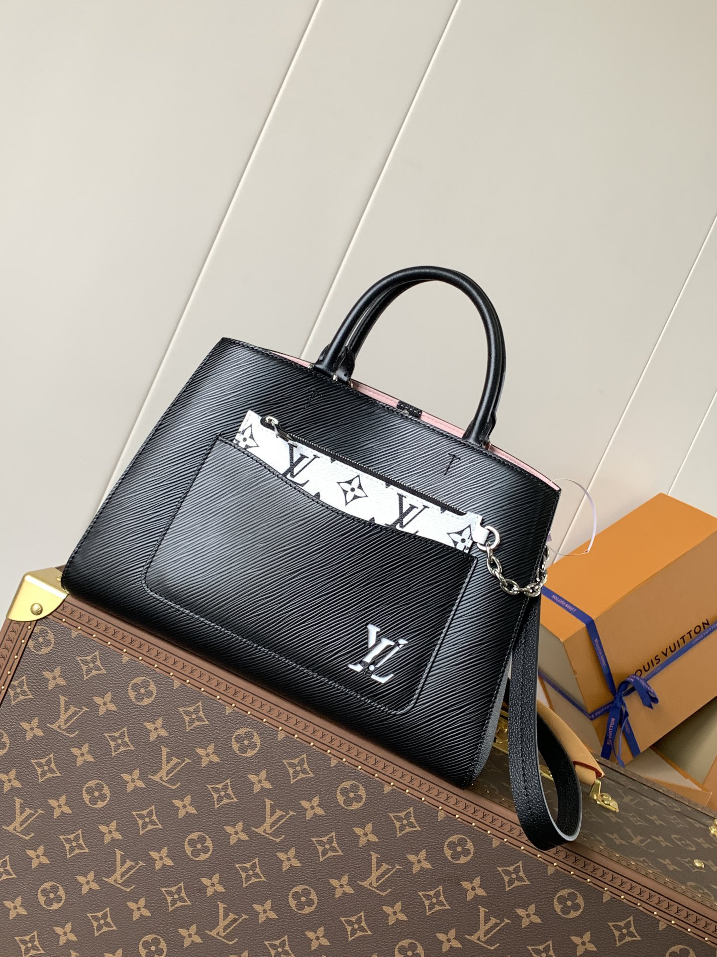 LV Marelle Tote Medium Handbag in Top-Grain Leather