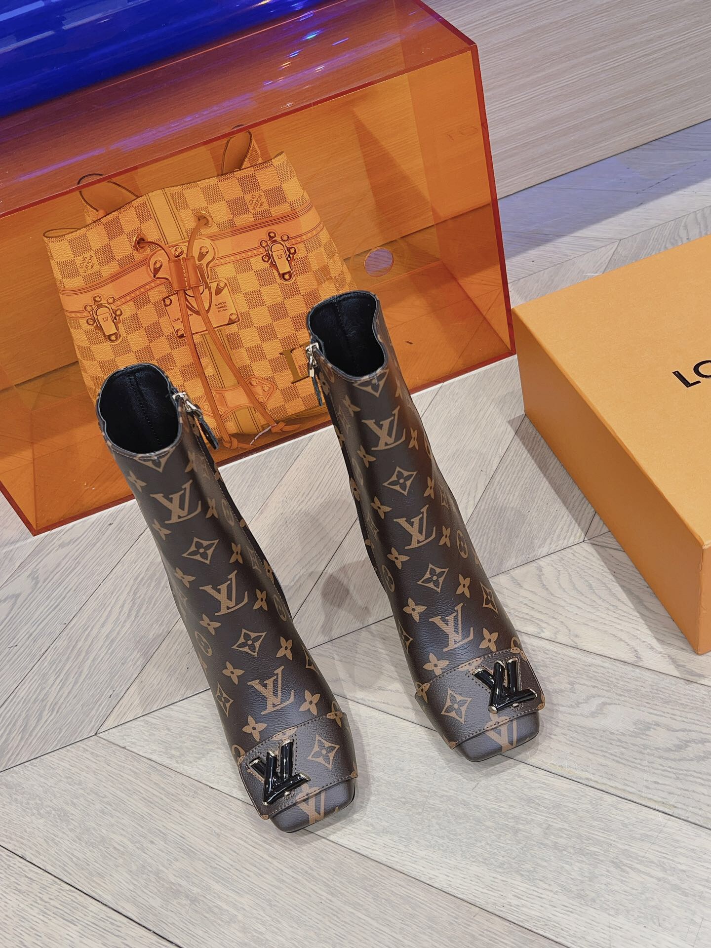 LV Monogram High-Heel Boots
