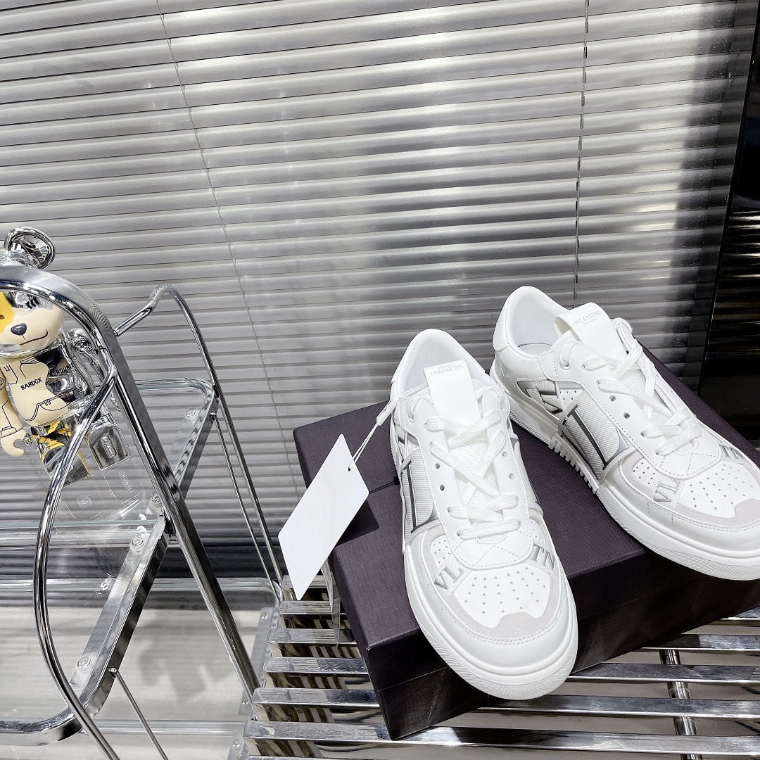 Valentino Women's Laced Calfskin Sneakers