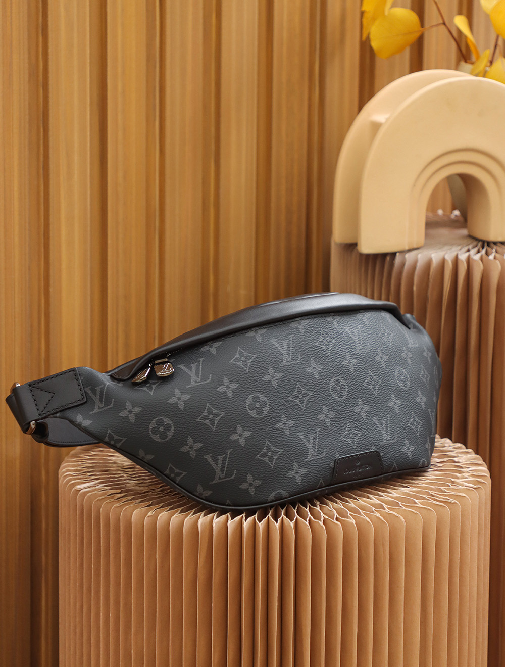 LV Black Monogram Waist Bag