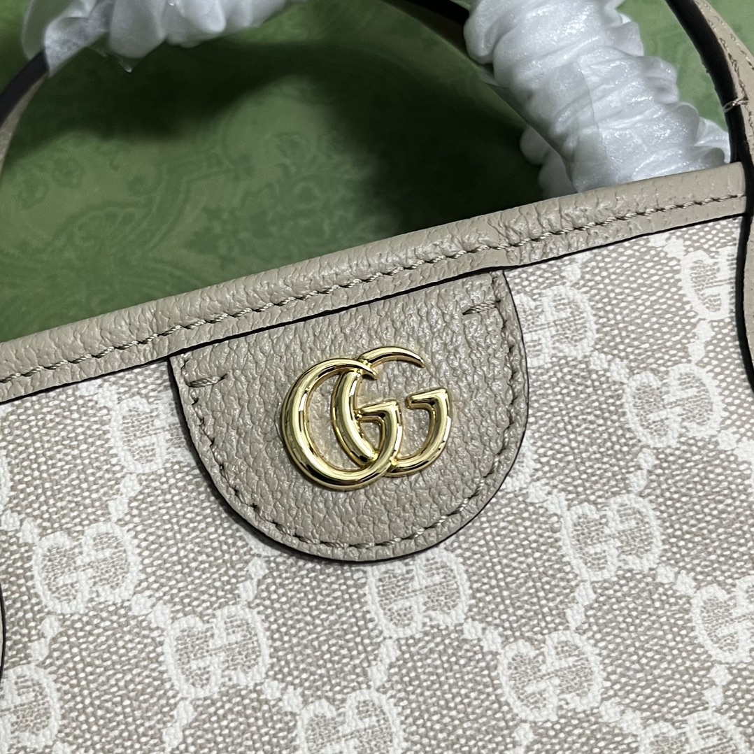 Gucci Classic Vintage-Inspired Leather Large Tote Bag