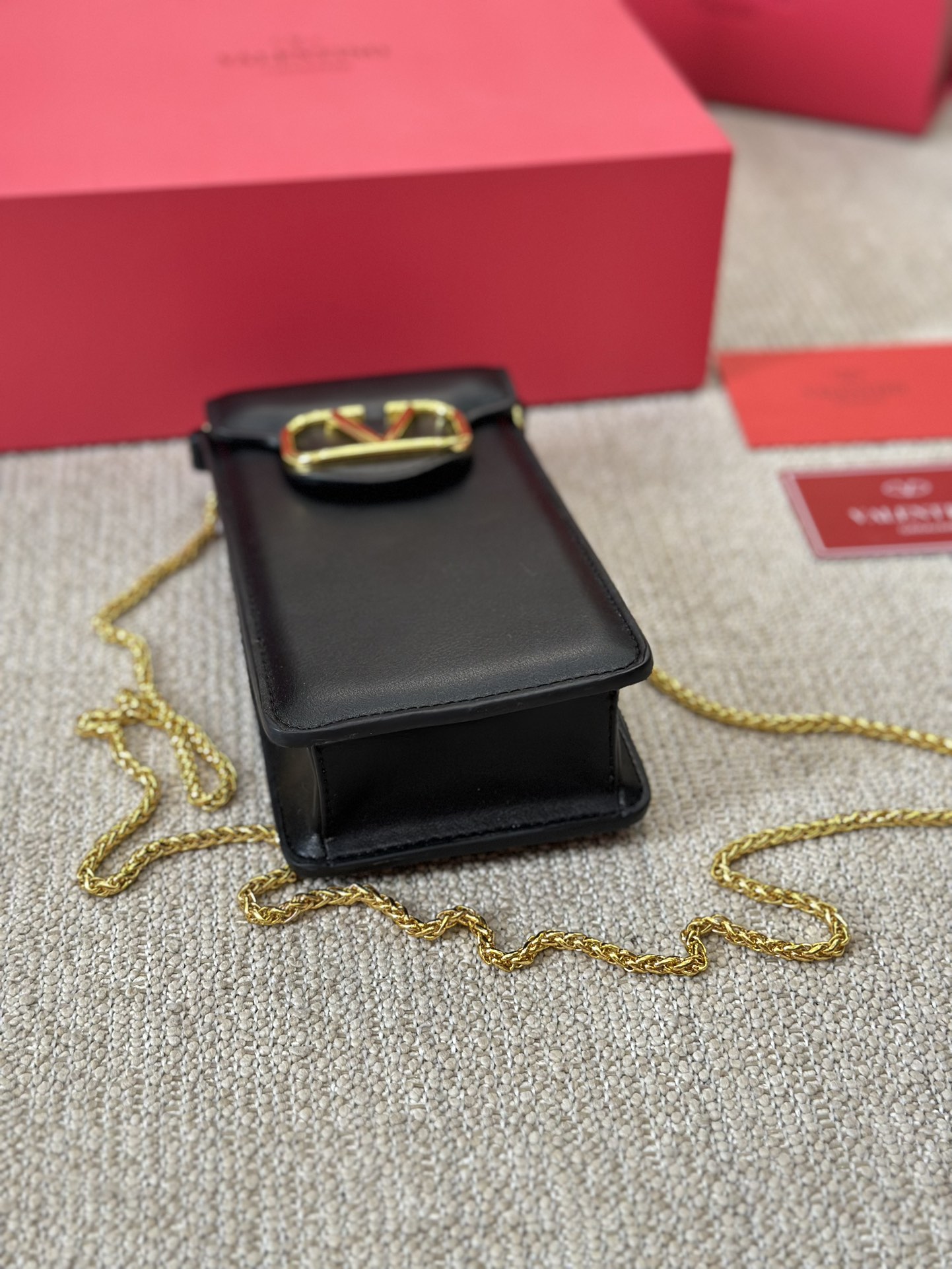 Valentino Calfskin Chain Bag