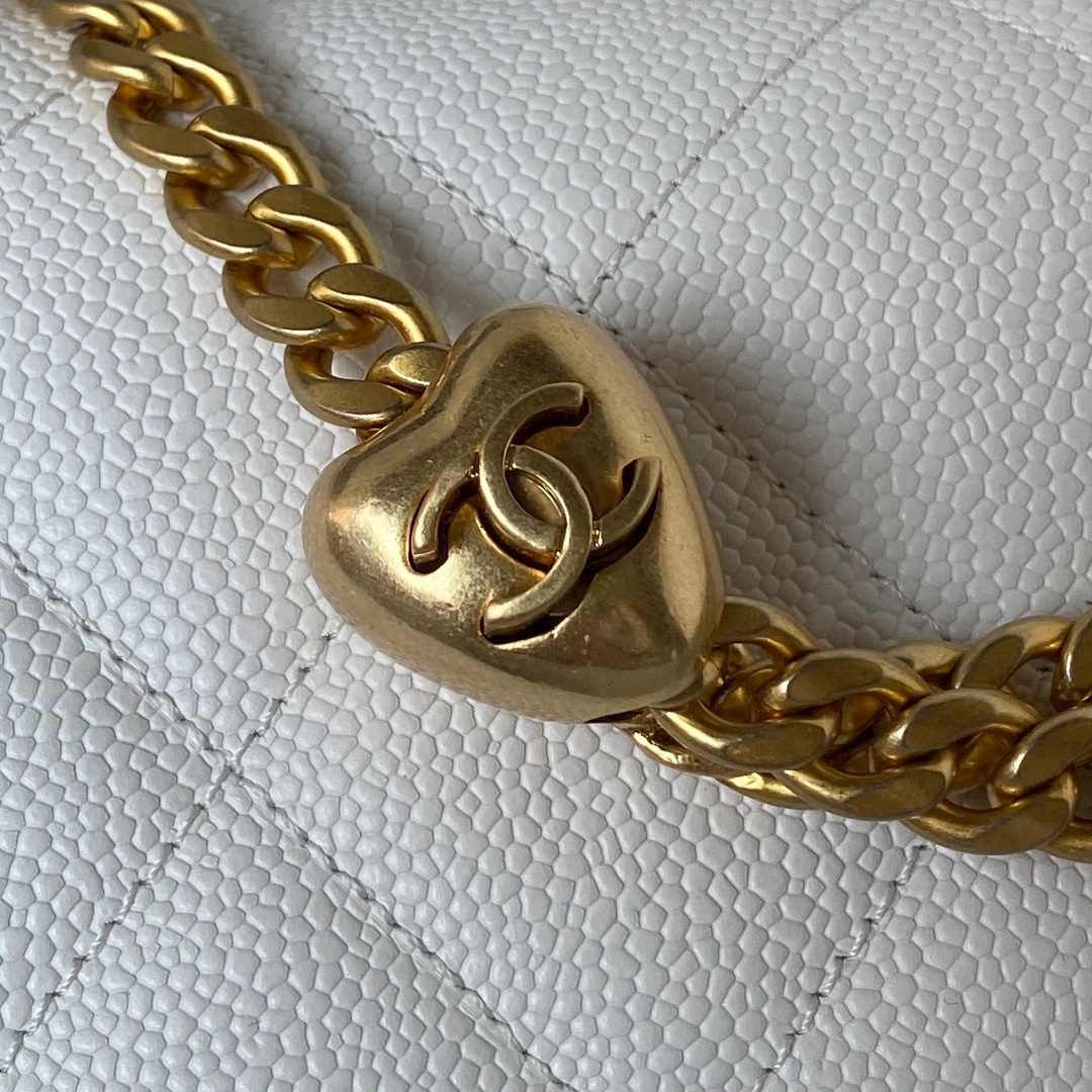 Chanel Grained Leather Chain Bag