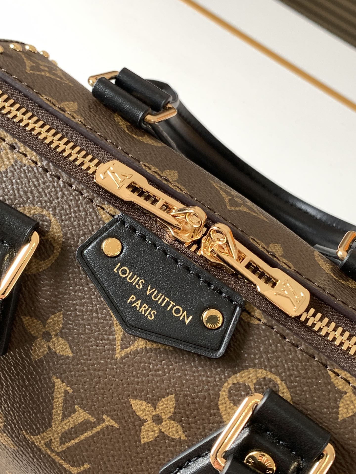 LV Speedy Trunk Leather Handbag