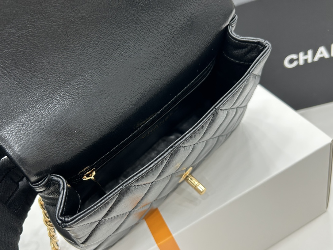 Chanel Classic Elegant Lambskin Crossbody Bag