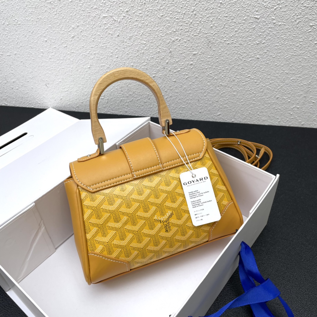 Original big brand luxury goods 1:1 high-end quality top qualityGoyard mini Saigon bagOriginal big brand luxury goods 1:1 high-end quality top original size copy