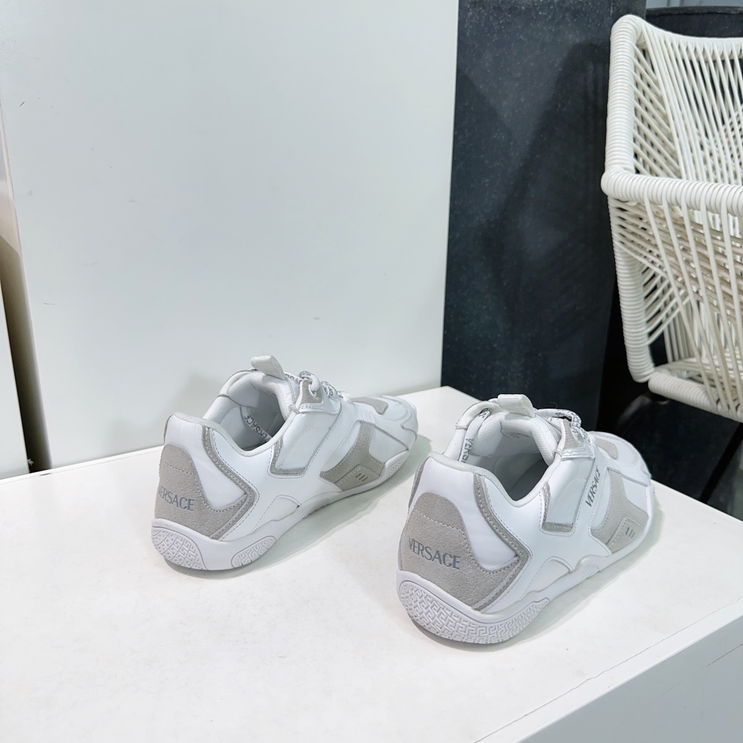 Versace Galaxia Leather Sneakers Casual Shoes