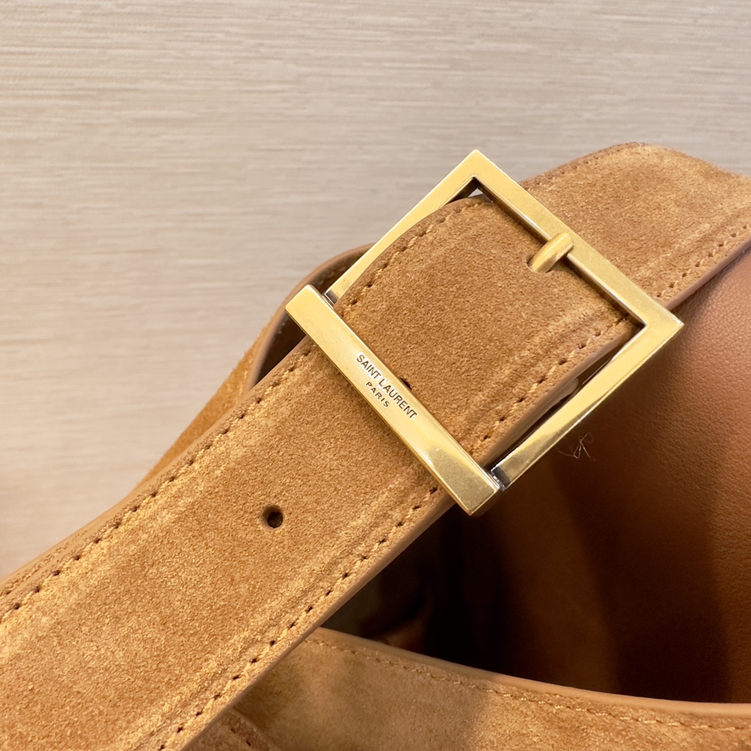 Saint Laurent Large Suede Hobo Underarm Bag