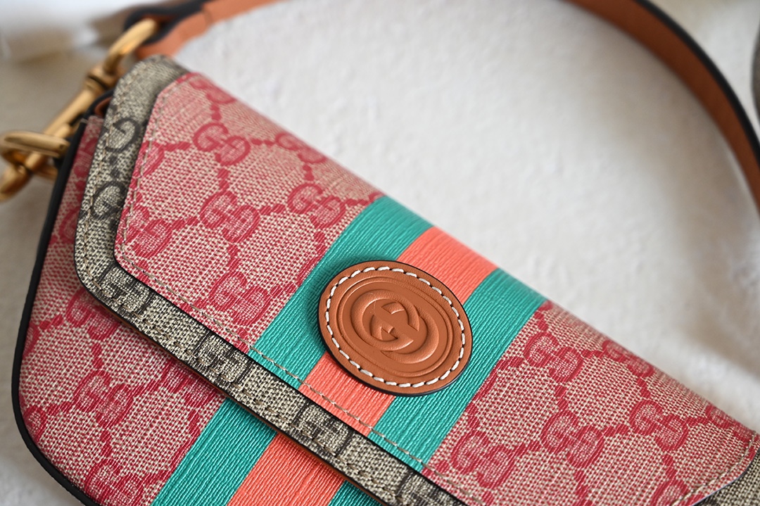 Gucci Pink Wild Boar Skin Clutch Bag