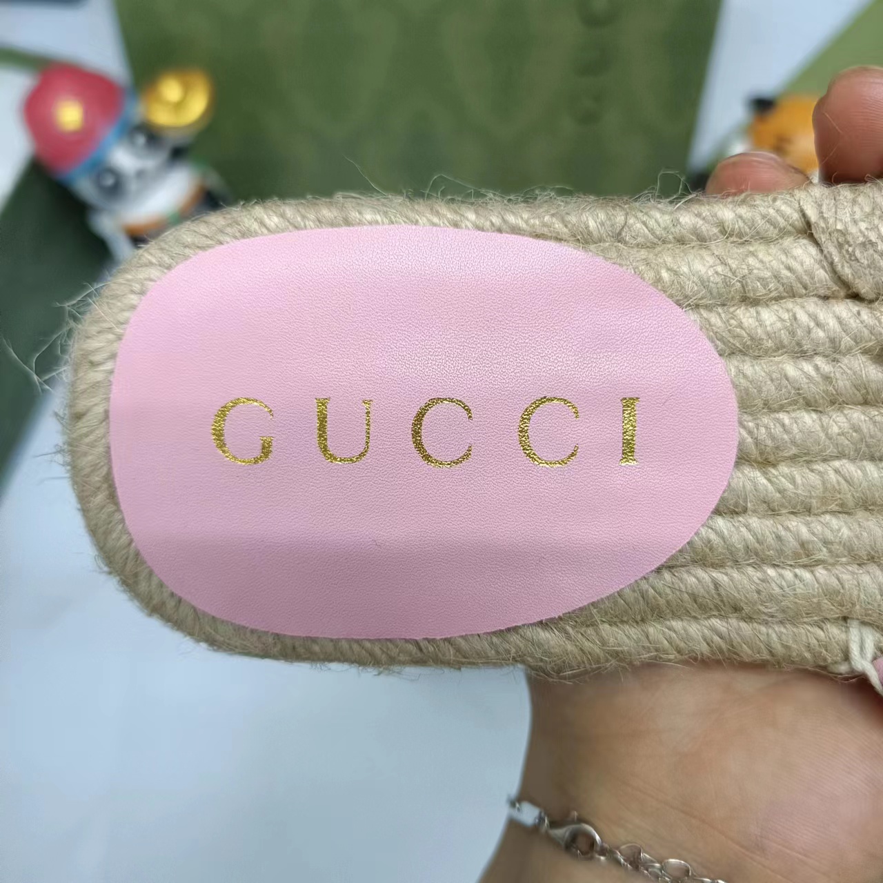 Gucci Weaved Flat Slippers