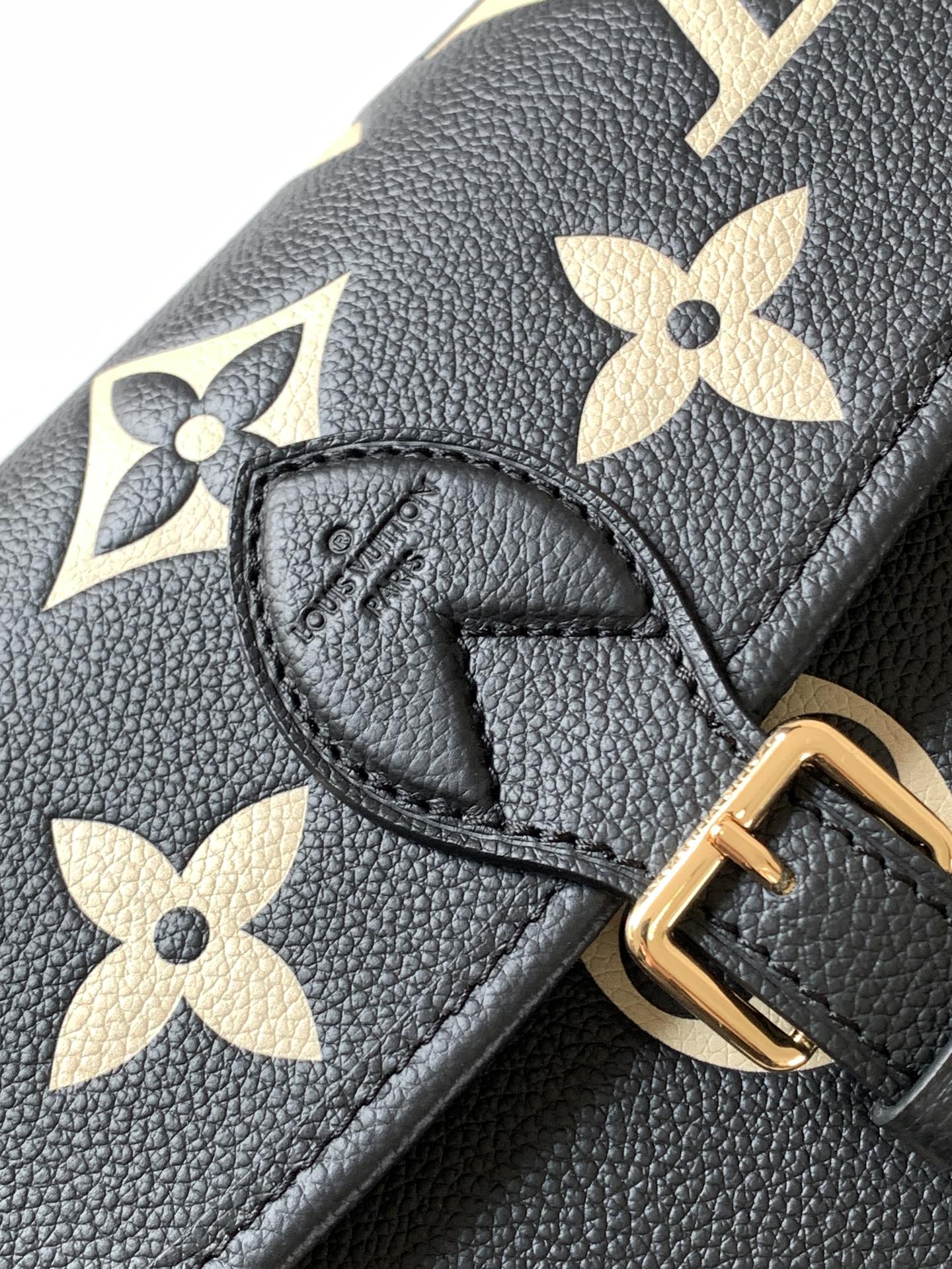 LV Diane Embossed Leather Handbag