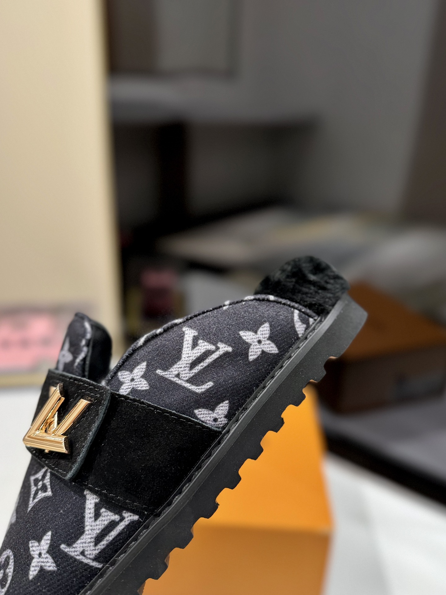 LV Wool Mule Shoes