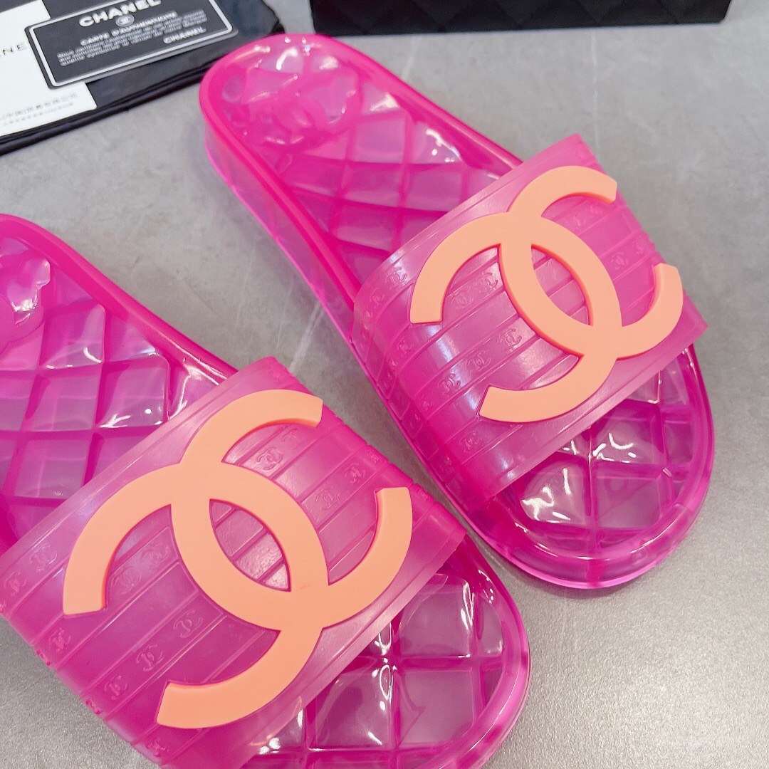 Chanel Crystal Couple Slippers