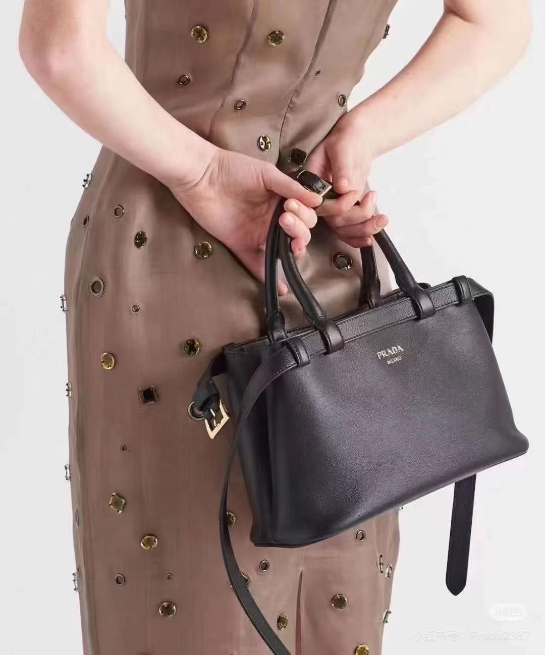 Prada DoubleBag Small Leather Handbag