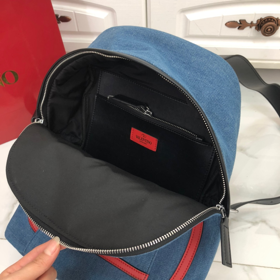 Valentino Denim Jean Backpack