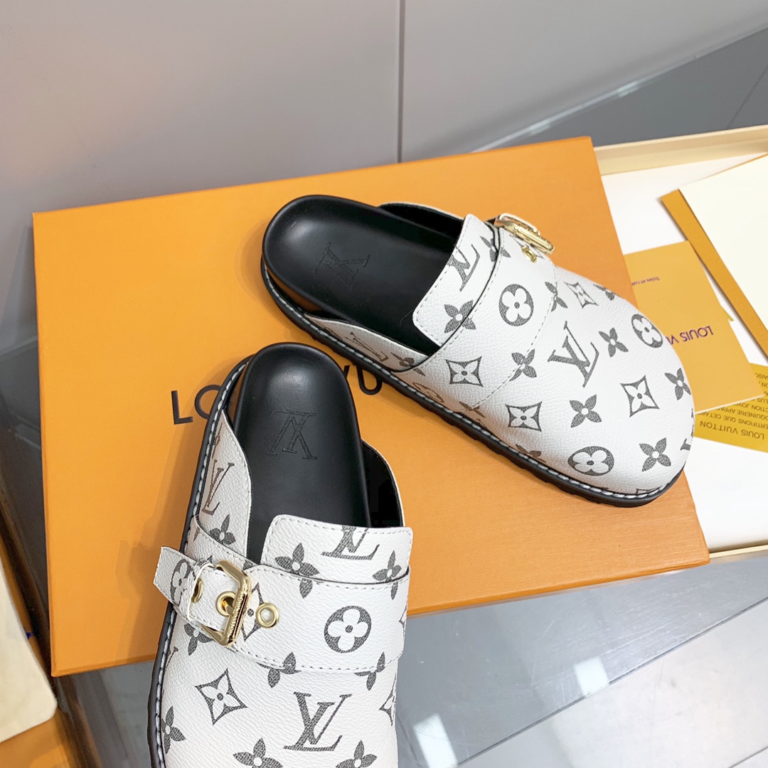 LV Printed Mule Slippers