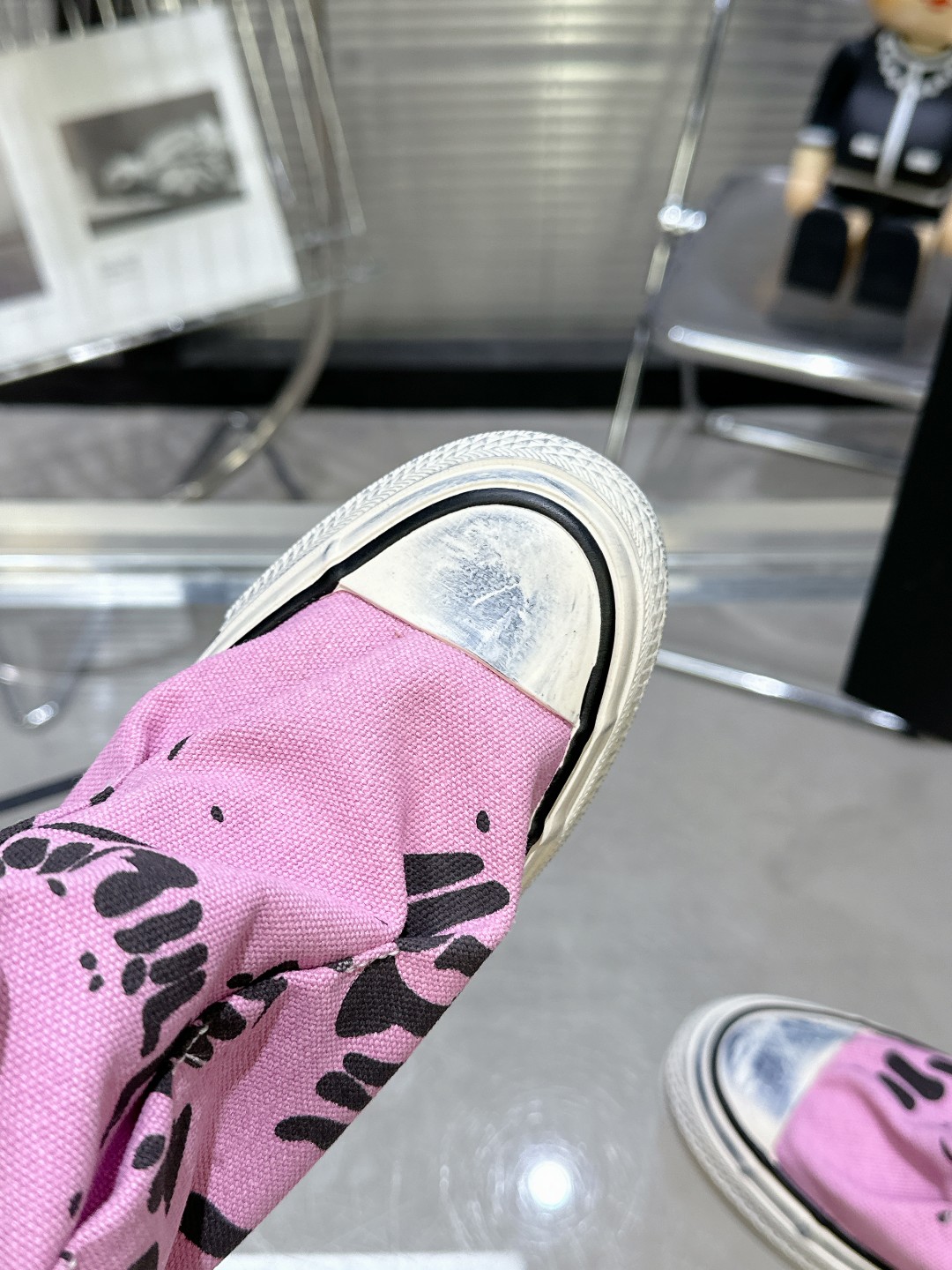 Chanel Pure Cotton Canvas High-Top Shoes