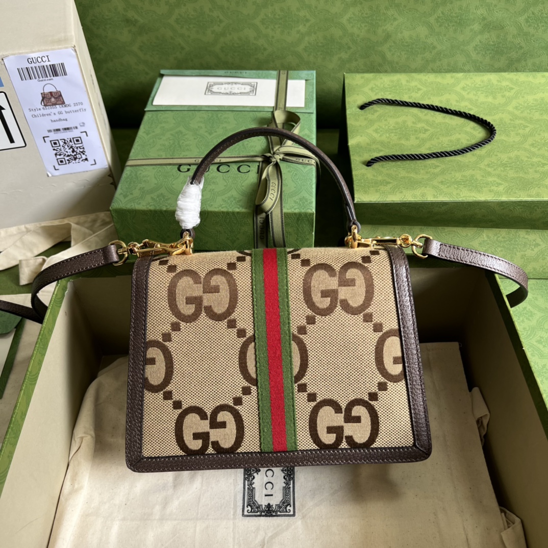 Gucci Classic Vintage-Inspired Leather Handbag