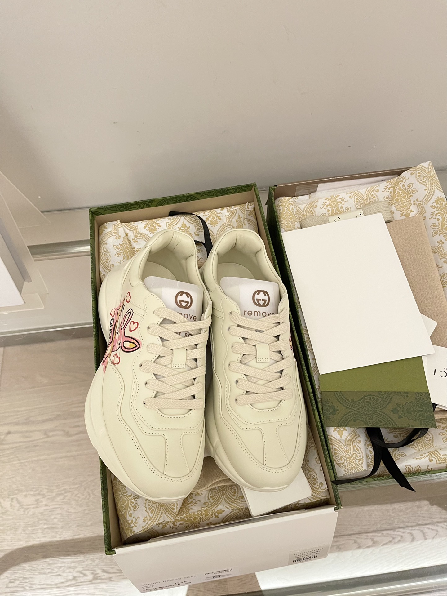 Gucci Leather Collaborative Chunky Sneakers