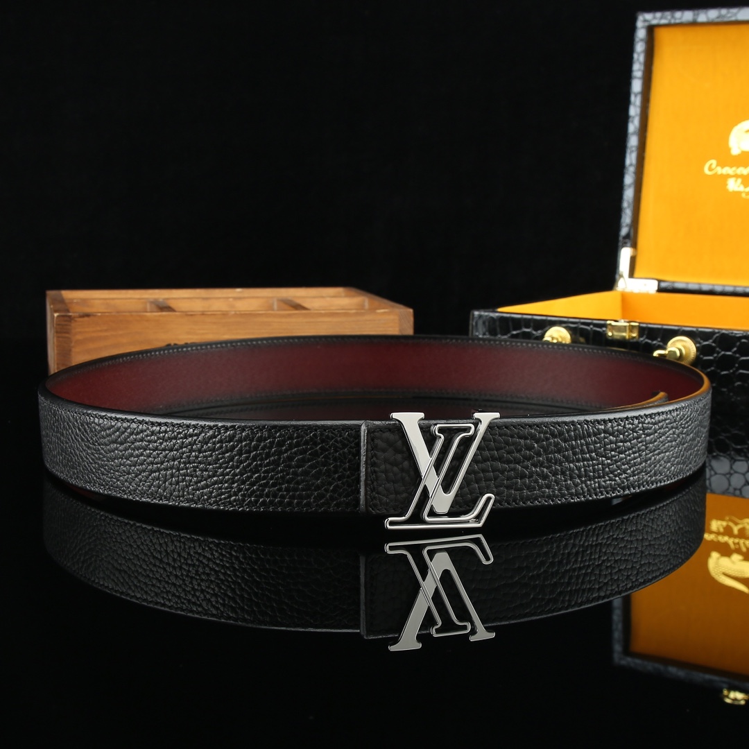 LV Leather Luxury Belt