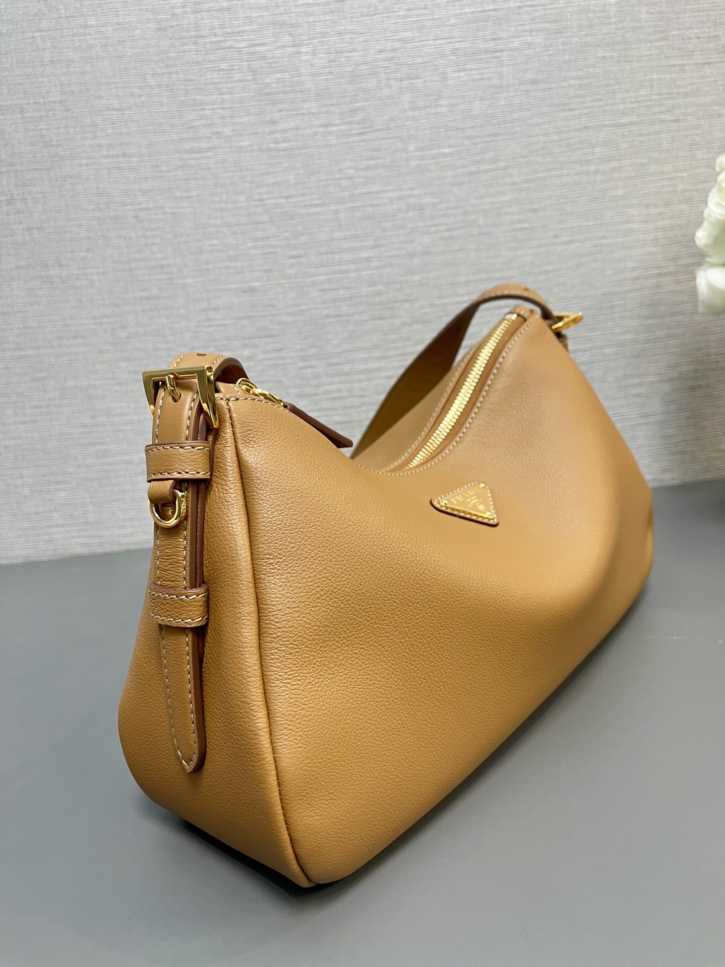 Prada Aimée Medium Leather Shoulder Bag
