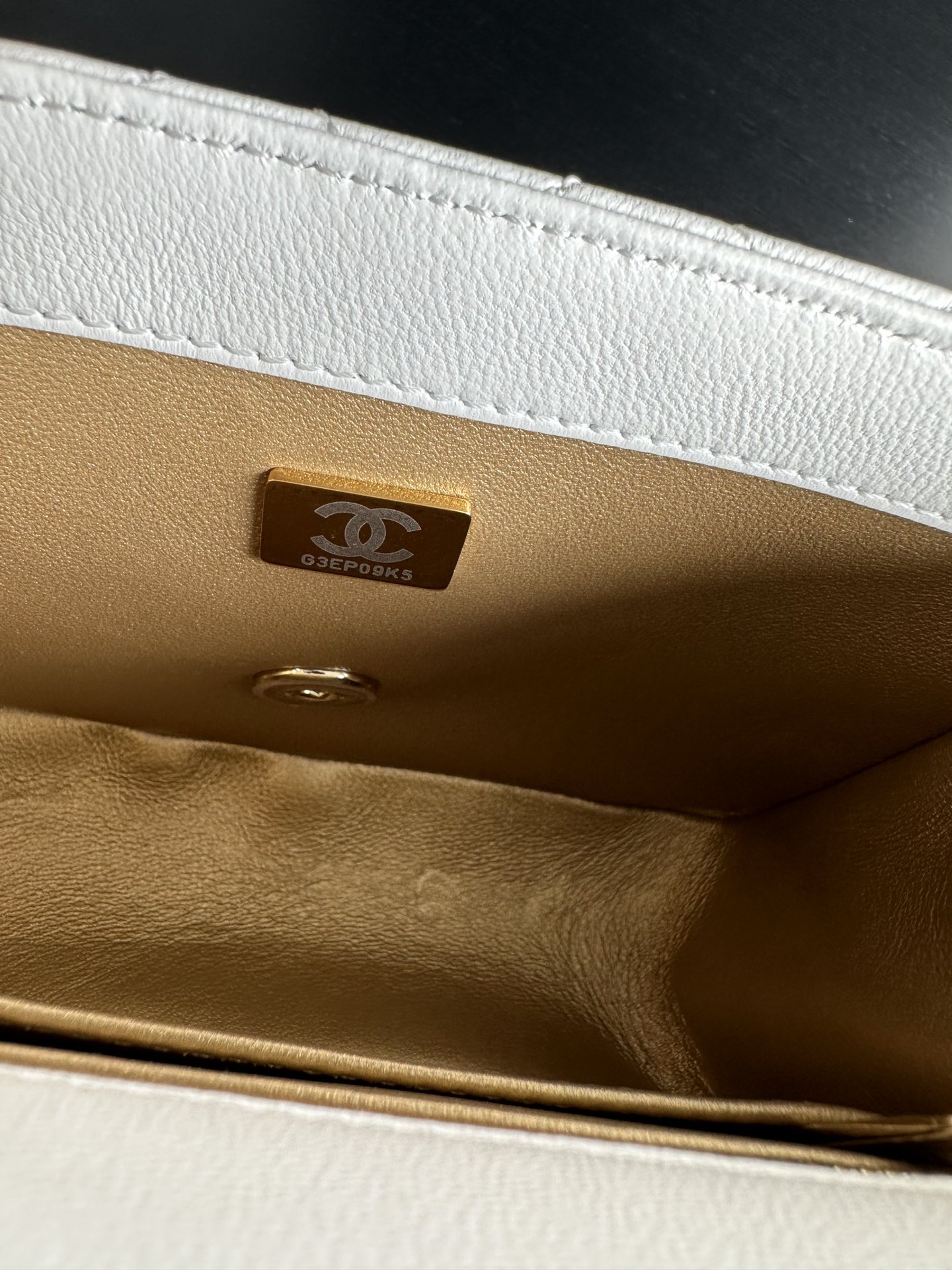 Chanel Black Calfskin Chain Bag